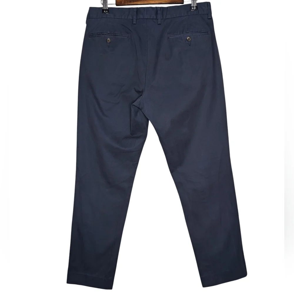 J. Crew Bowery Men's Slim Navy Blue Work Pants Slacks Size Waist 33 Length 30
